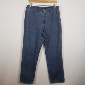 Jupe Droite En Jean Liz Claiborne - Taille 10 - État Impeccable Comme Neuve - Occasion